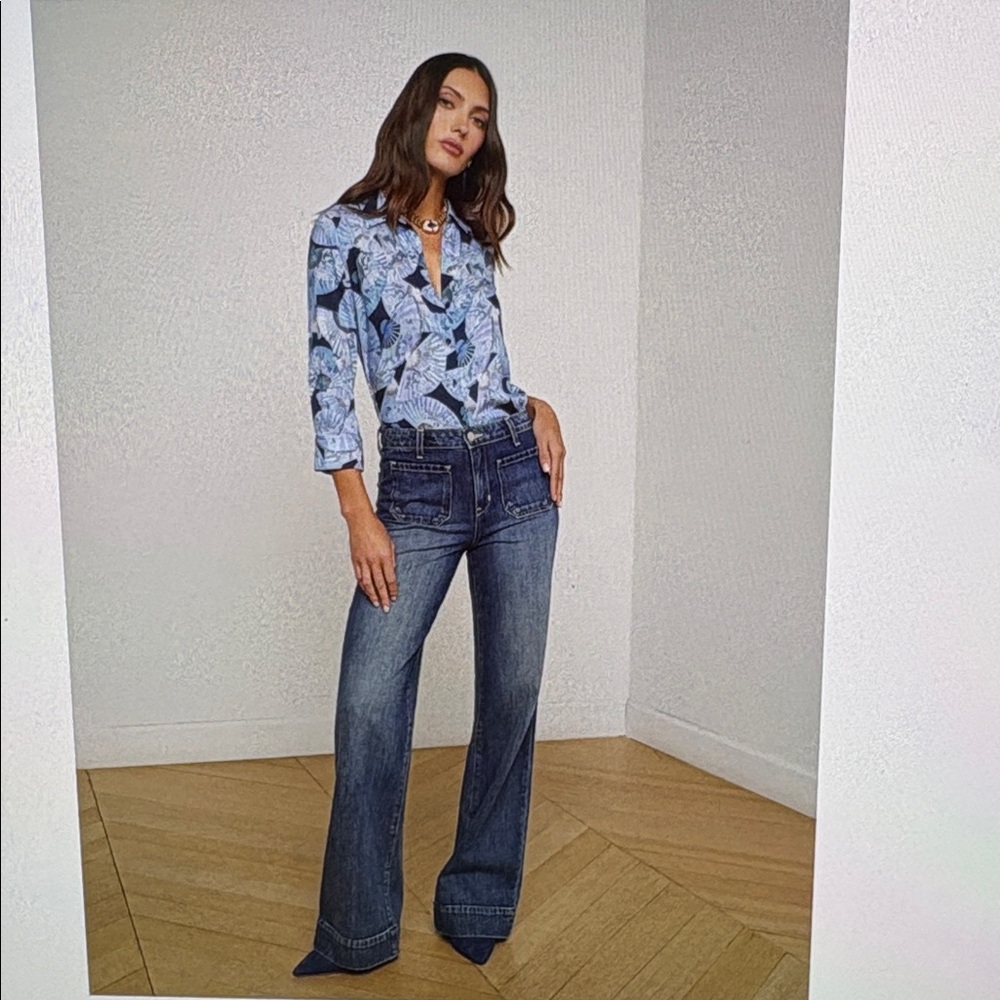 LAGENCE-NWT Size 25.Nolan Patch Pocket Jean in Dayton.